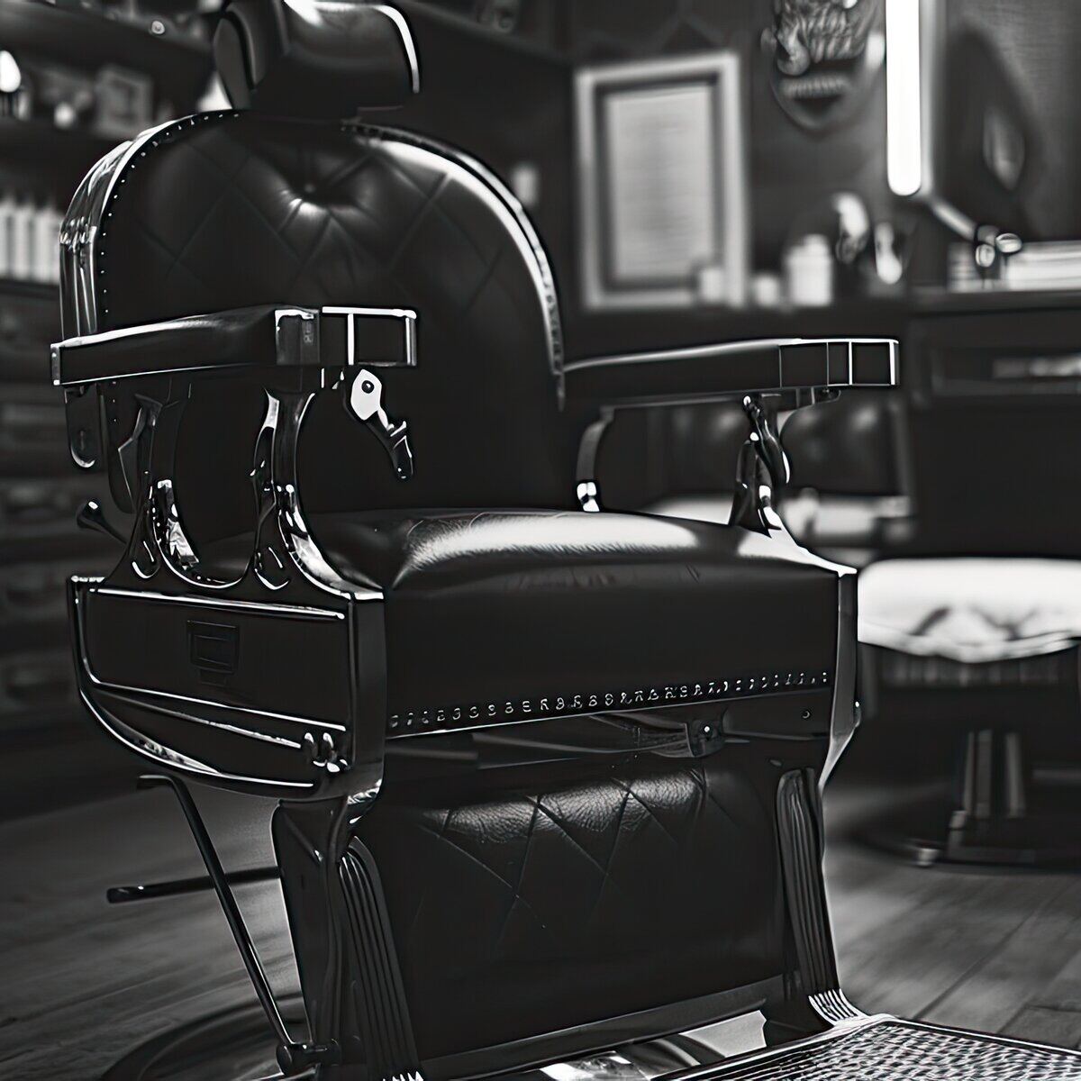 Sillón de barbería clásico